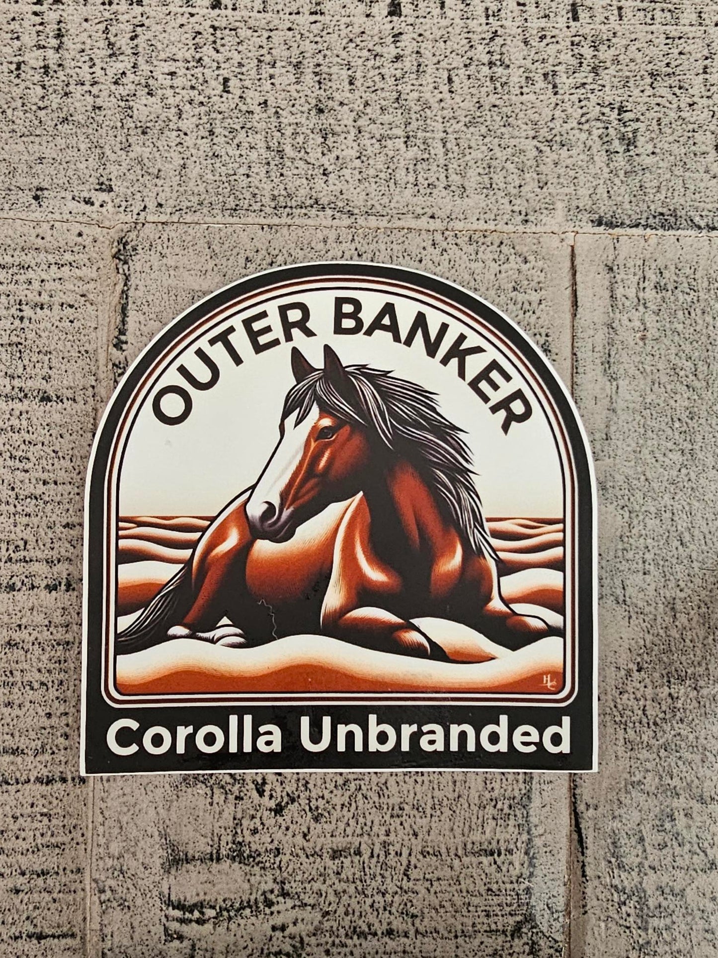 Corolla Unbranded Vinyl Sticker "Outer Banker"