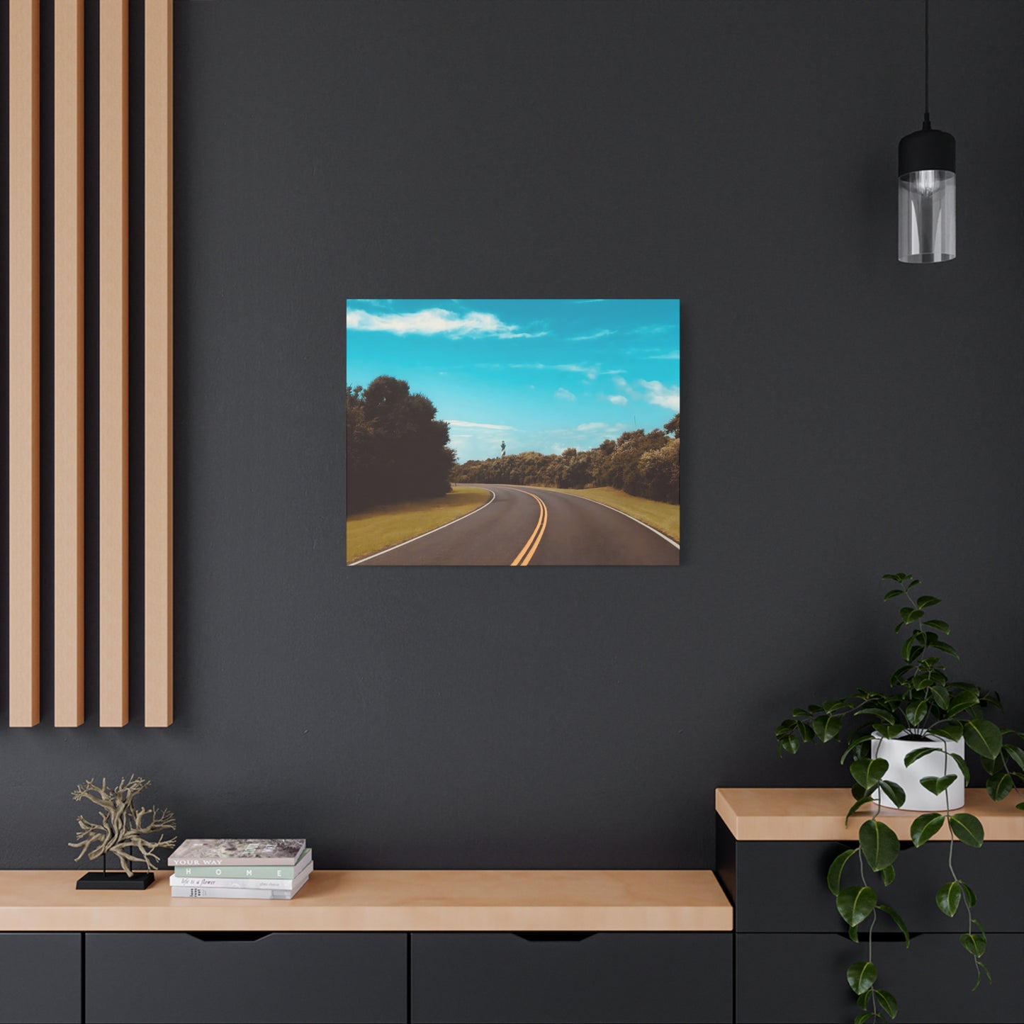 Lighthouse Drive Matte Canvas