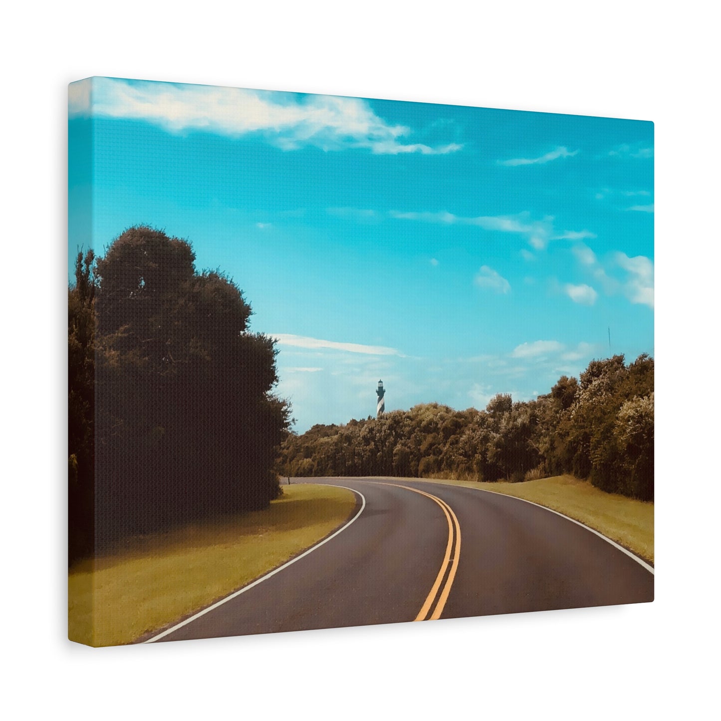 Lighthouse Drive Matte Canvas