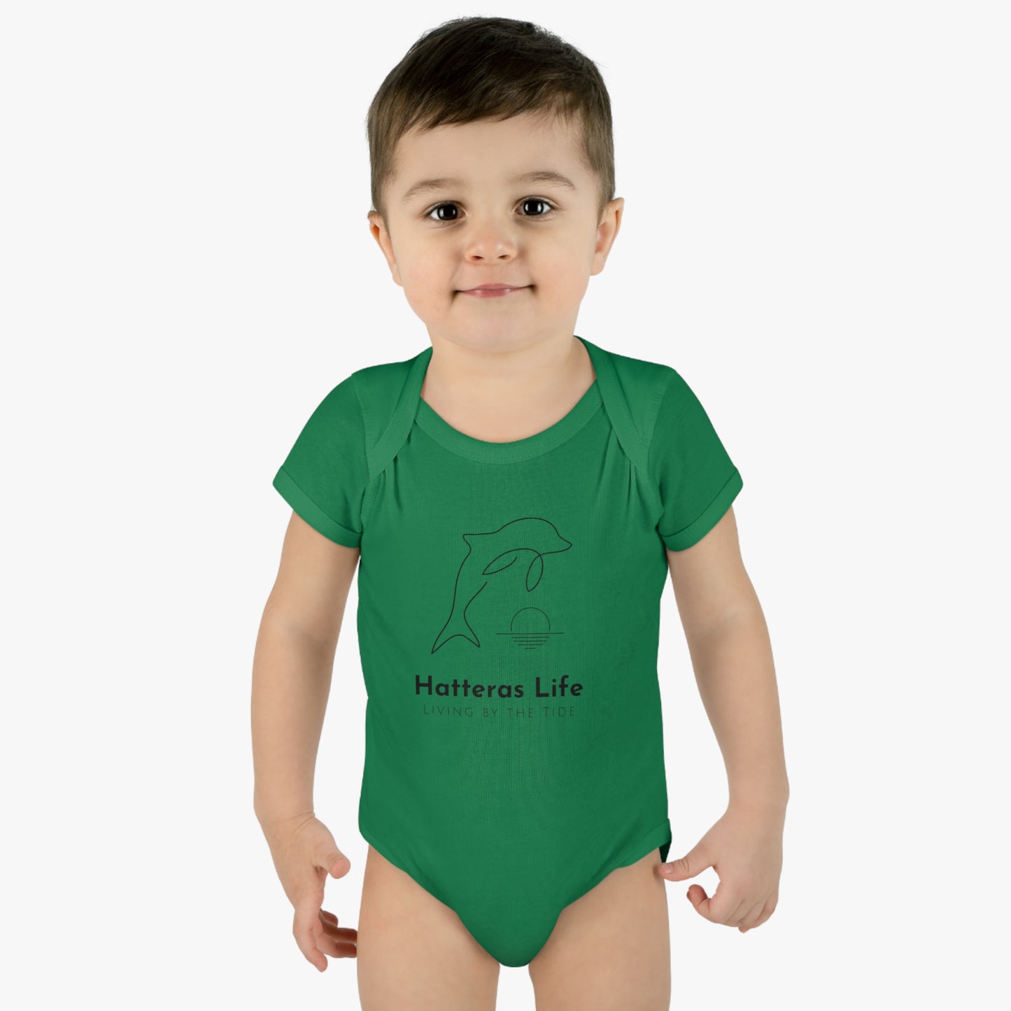 Infant Baby Rib Bodysuit - Living by the Tide