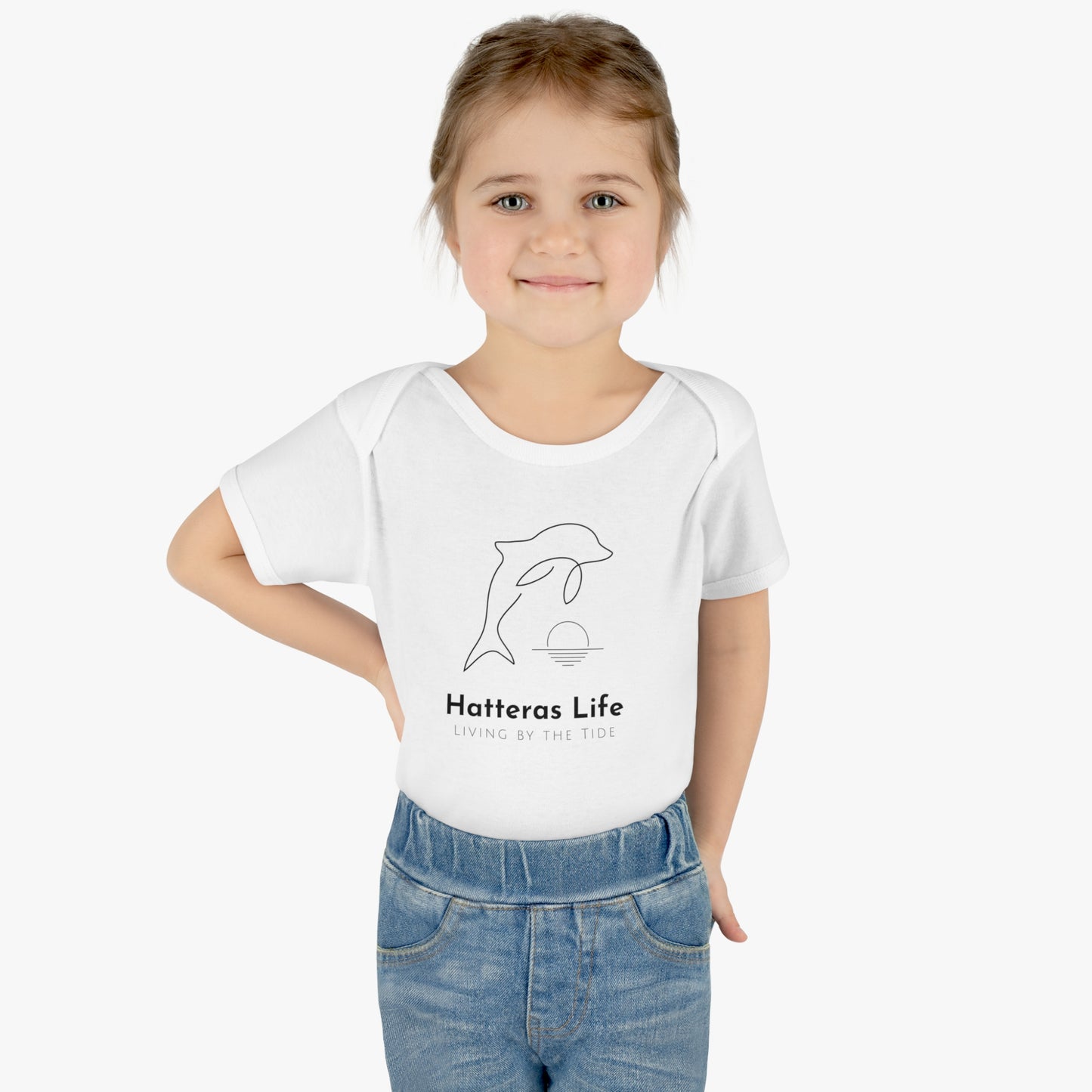 Infant Baby Rib Bodysuit - Living by the Tide