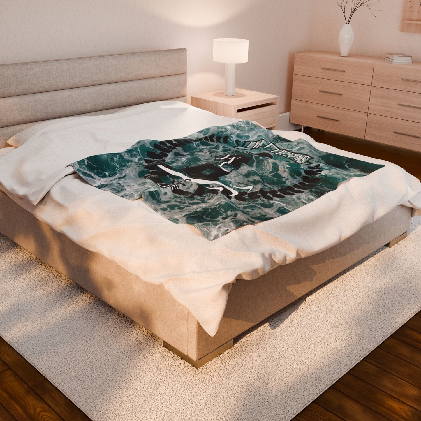 Lighthouse Velveteen Plush Blanket
