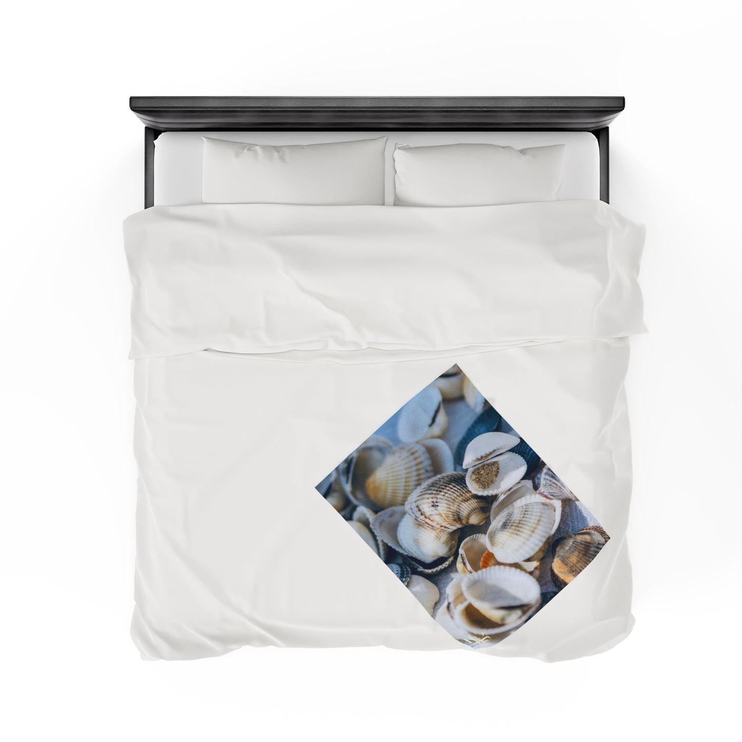 Velveteen Plush Blanket - Shells