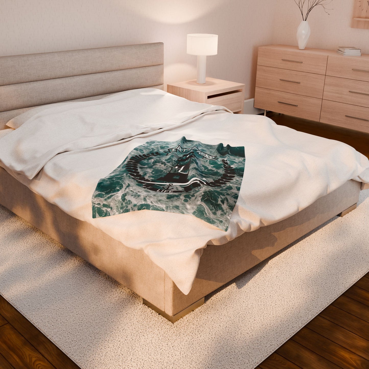 Lighthouse Velveteen Plush Blanket