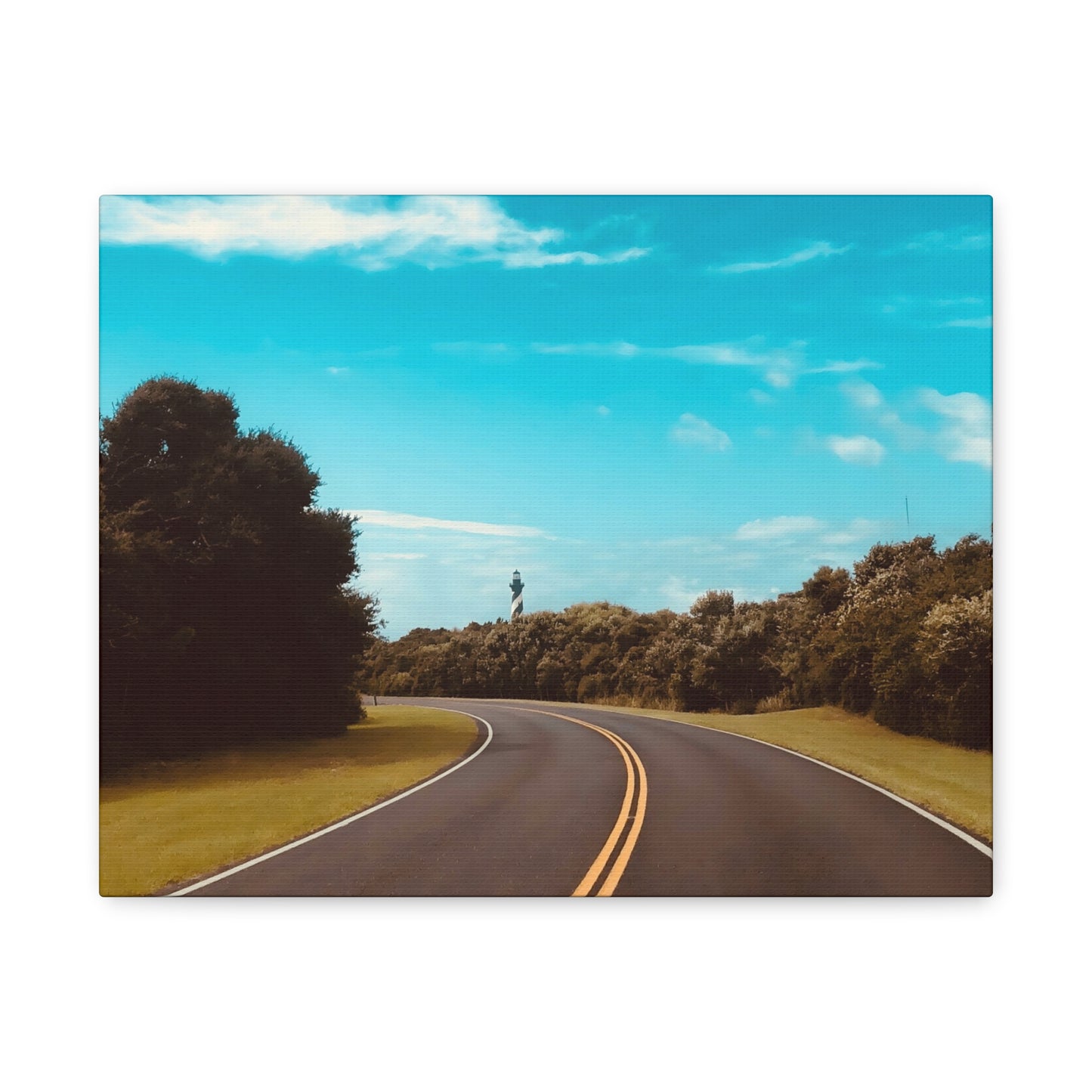 Lighthouse Drive Matte Canvas