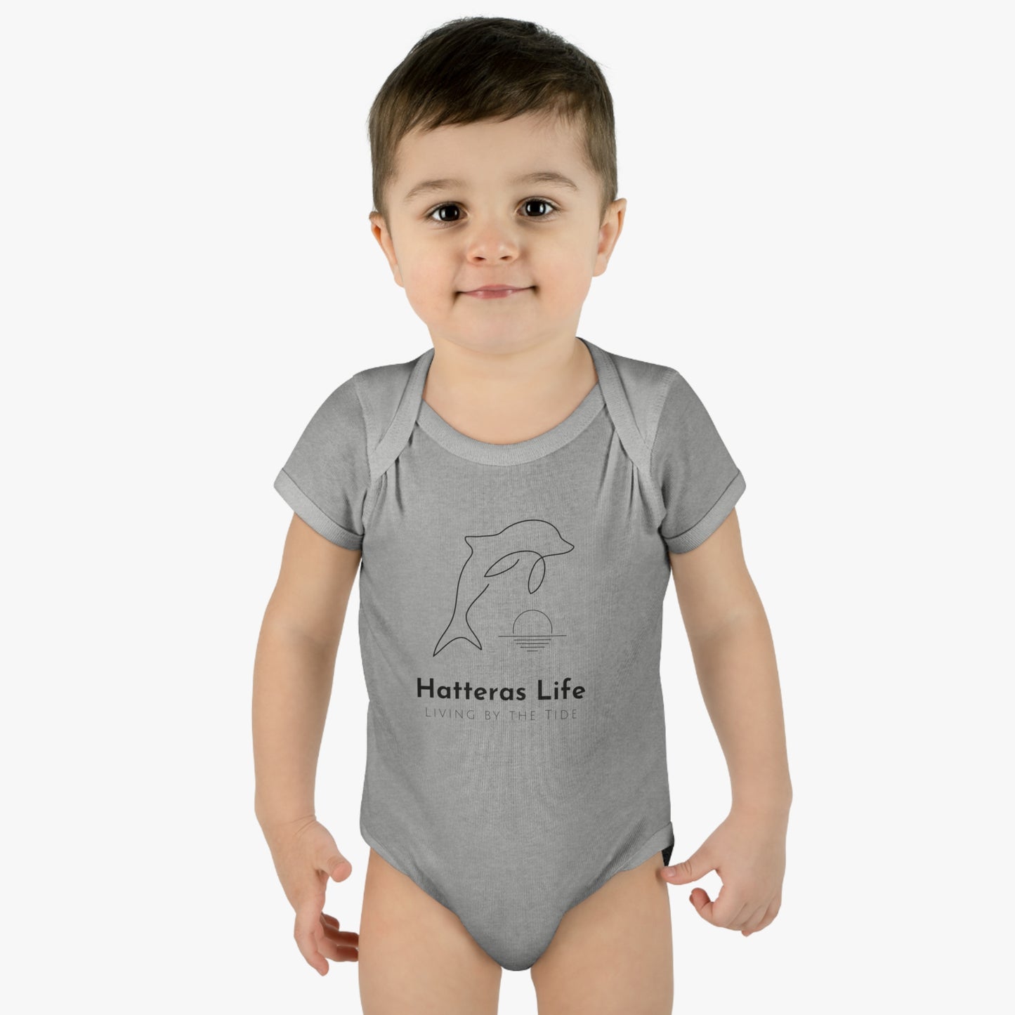 Infant Baby Rib Bodysuit - Living by the Tide