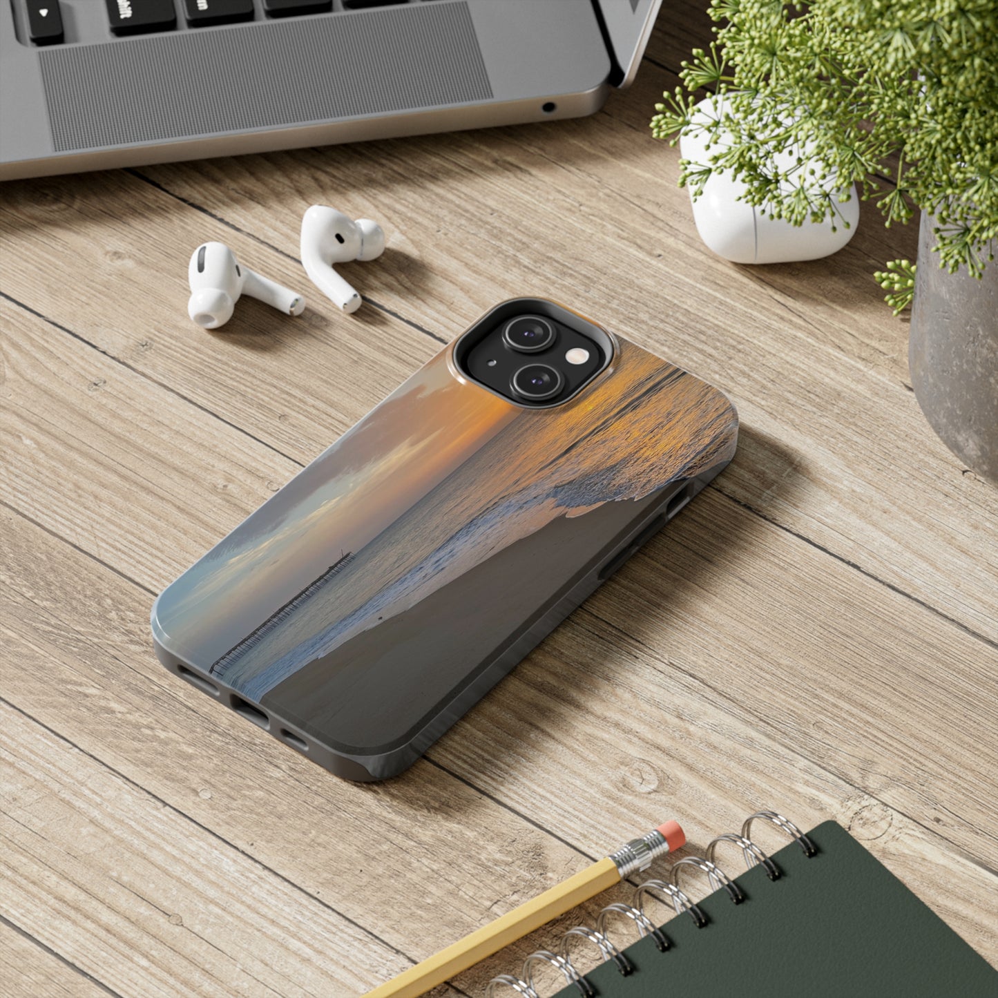Tough Phone Cases - Beach with Pier