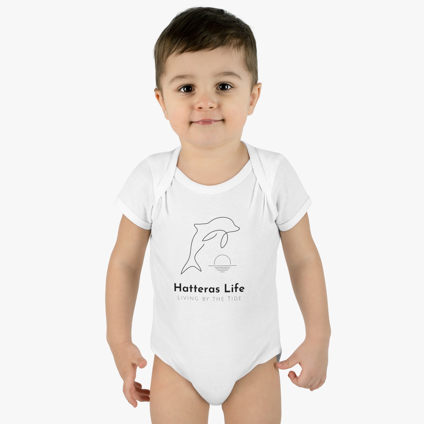 Infant Baby Rib Bodysuit - Living by the Tide