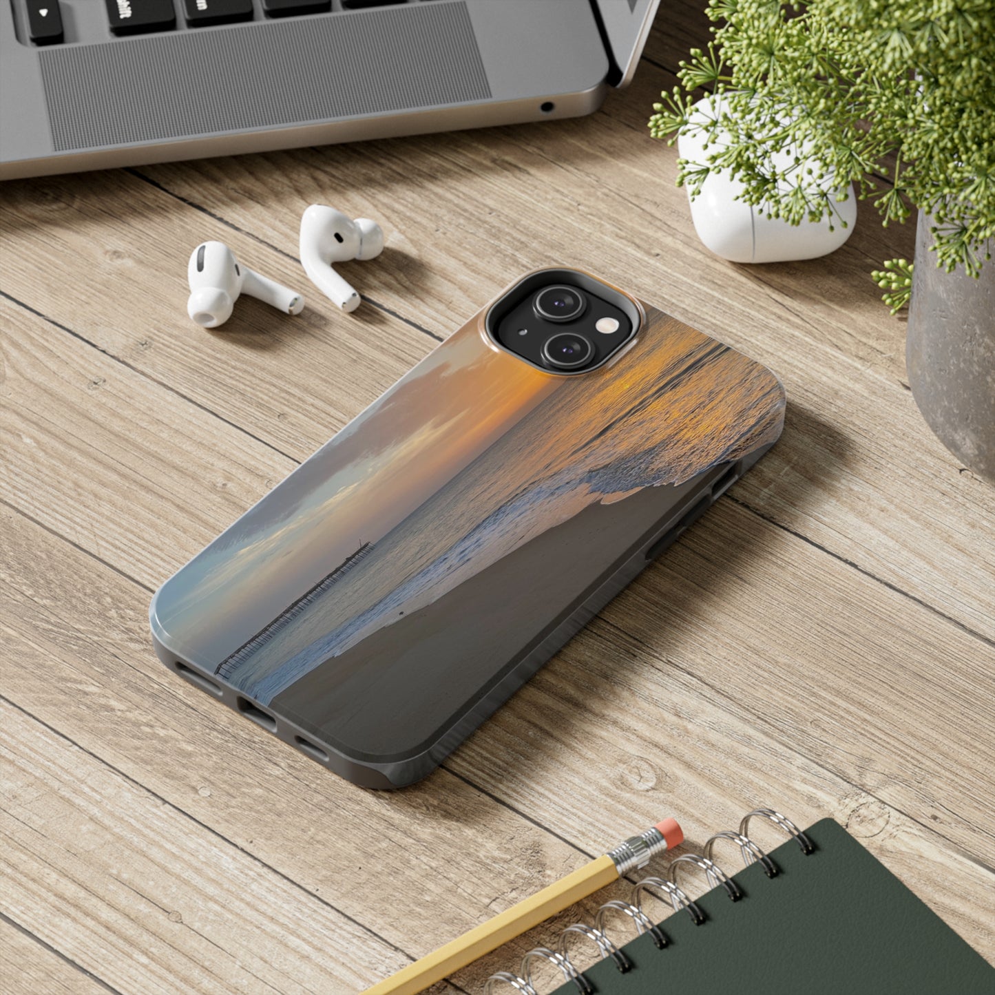 Tough Phone Cases - Beach with Pier