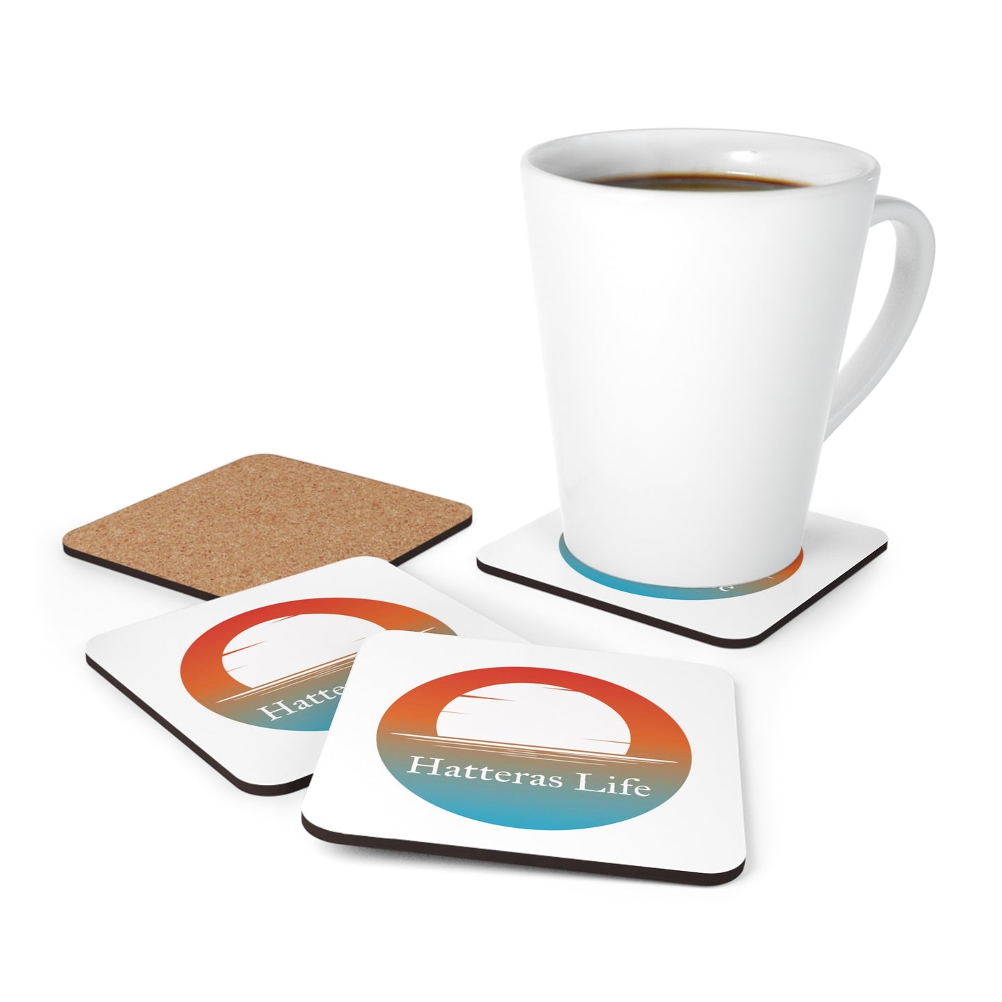 Hatteras Corkwood Coaster Set