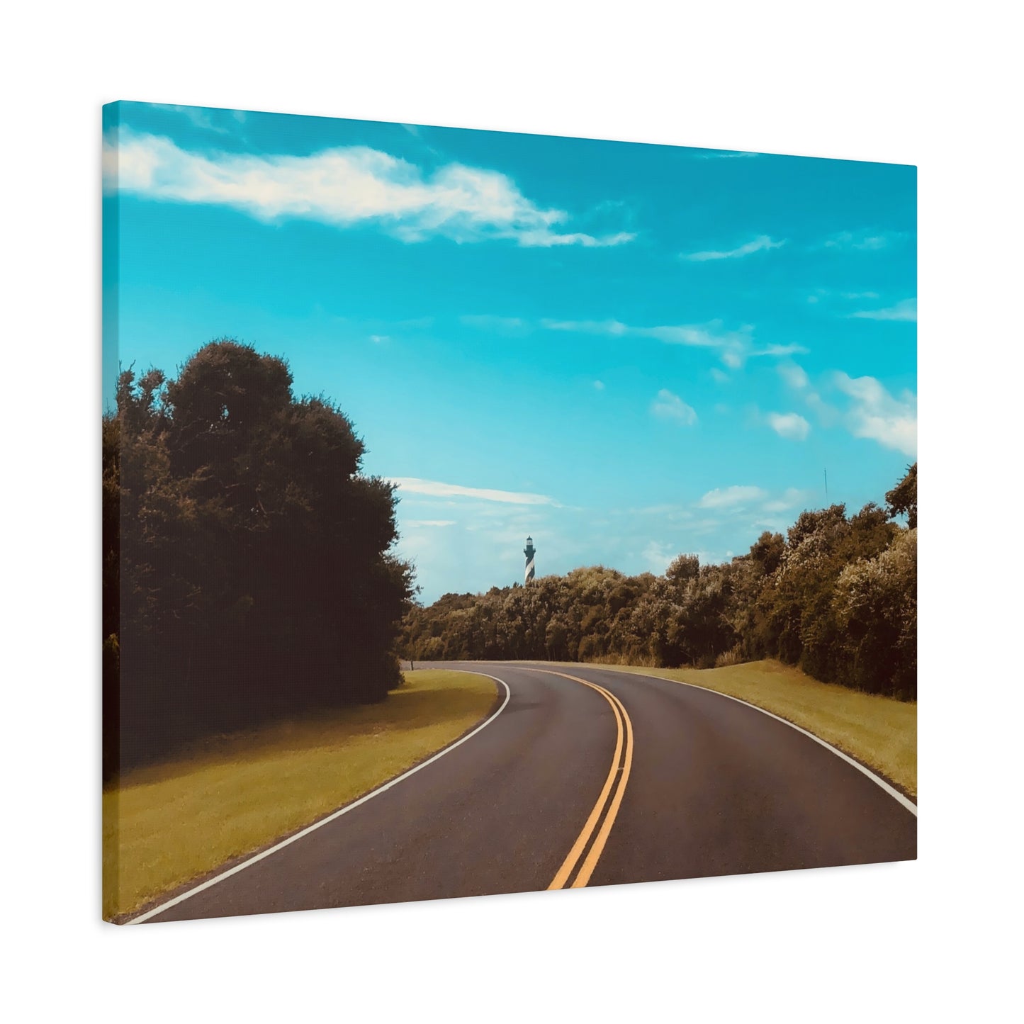 Lighthouse Drive Matte Canvas