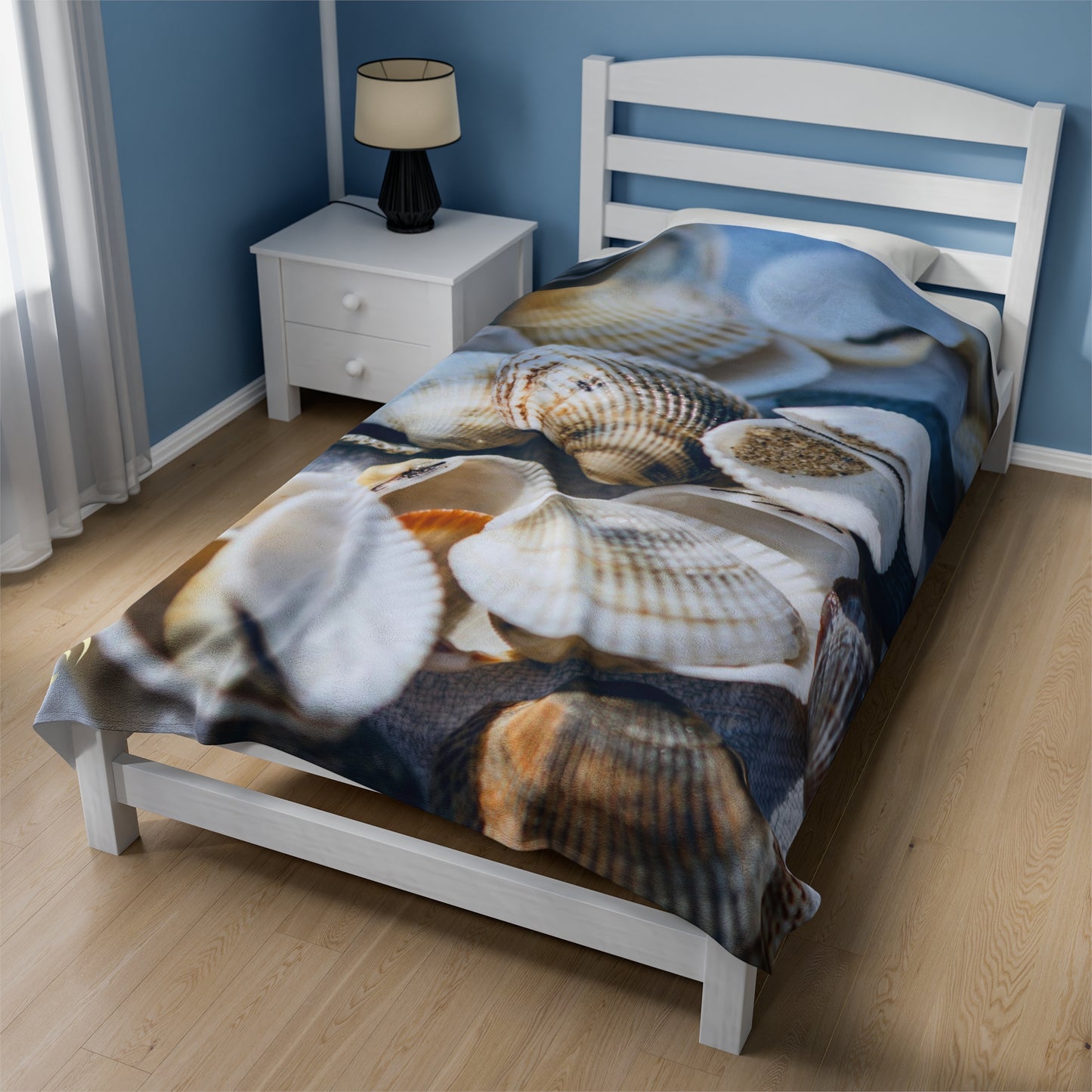Velveteen Plush Blanket - Shells