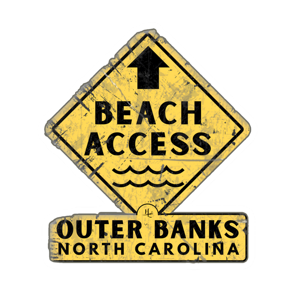 Outer Banks "Beach Access" Vinyl sticker