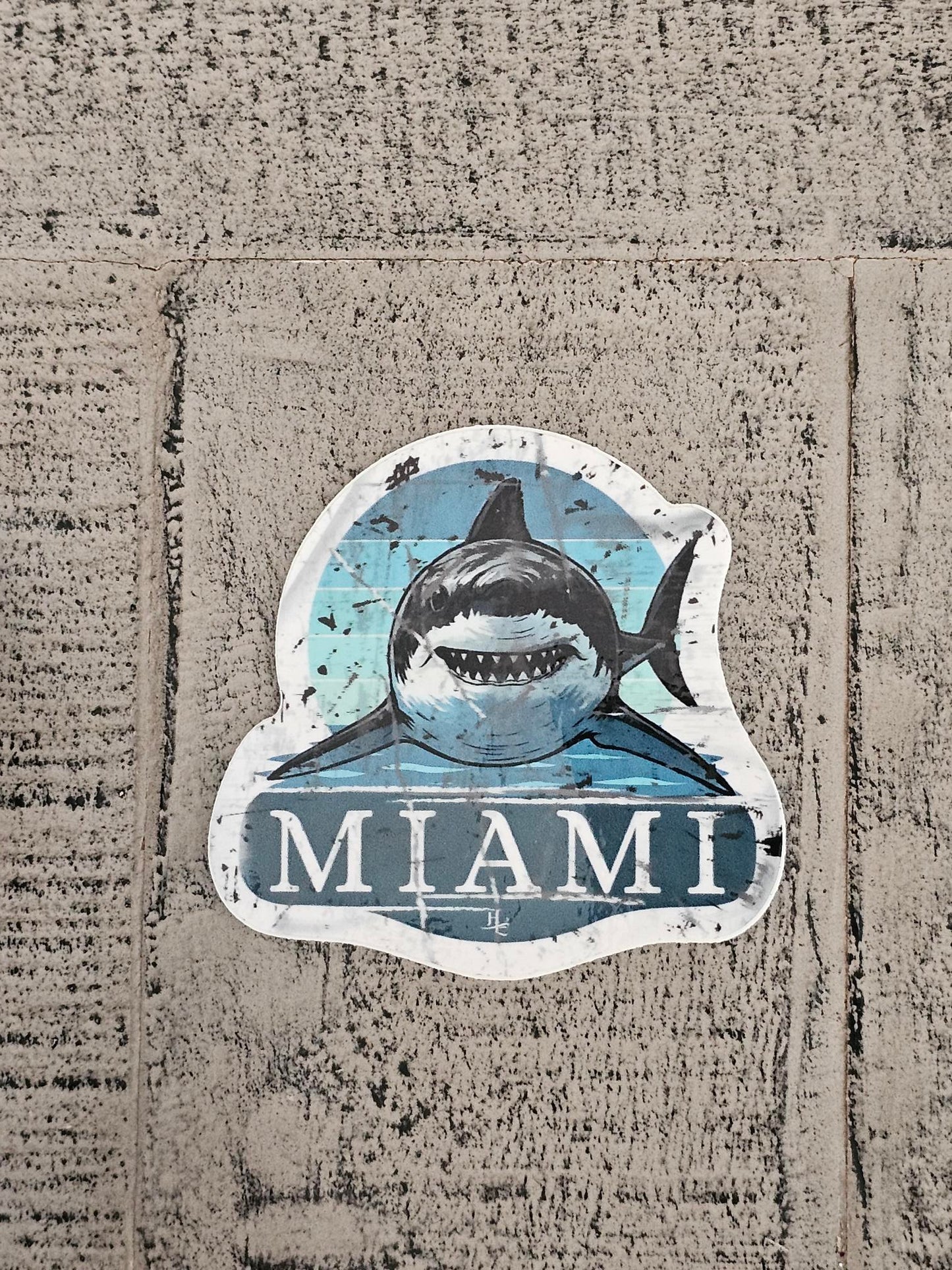 Miami - Sharky, Die Cut Sticker