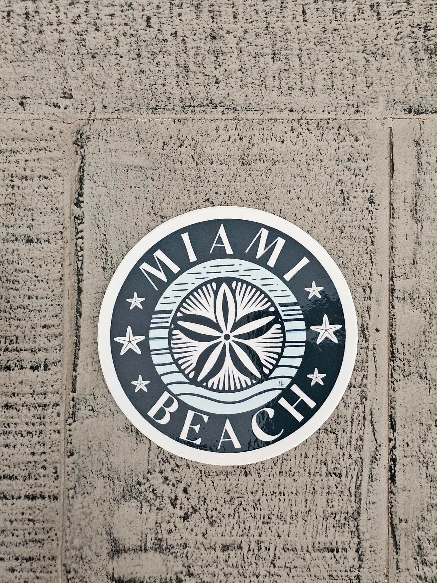 Miami Beach Sand Dollar Sticker