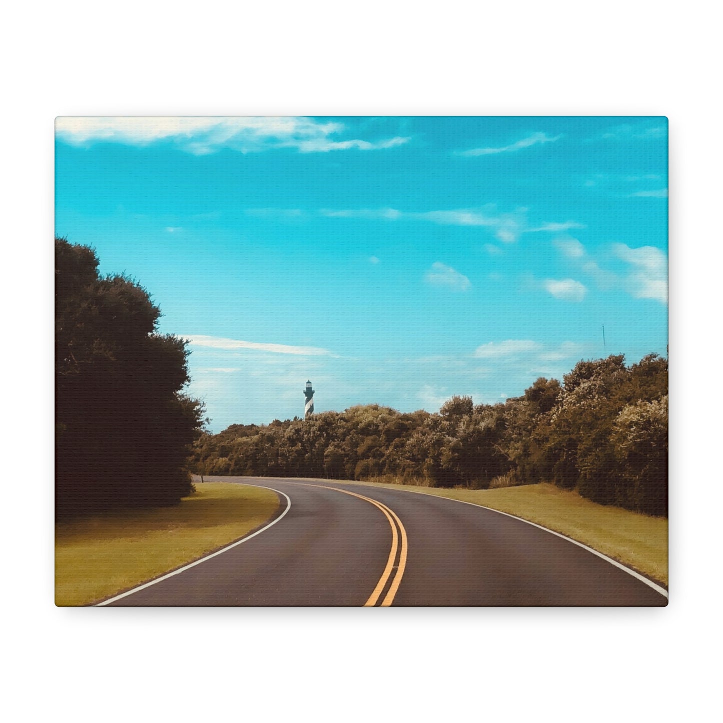 Lighthouse Drive Matte Canvas