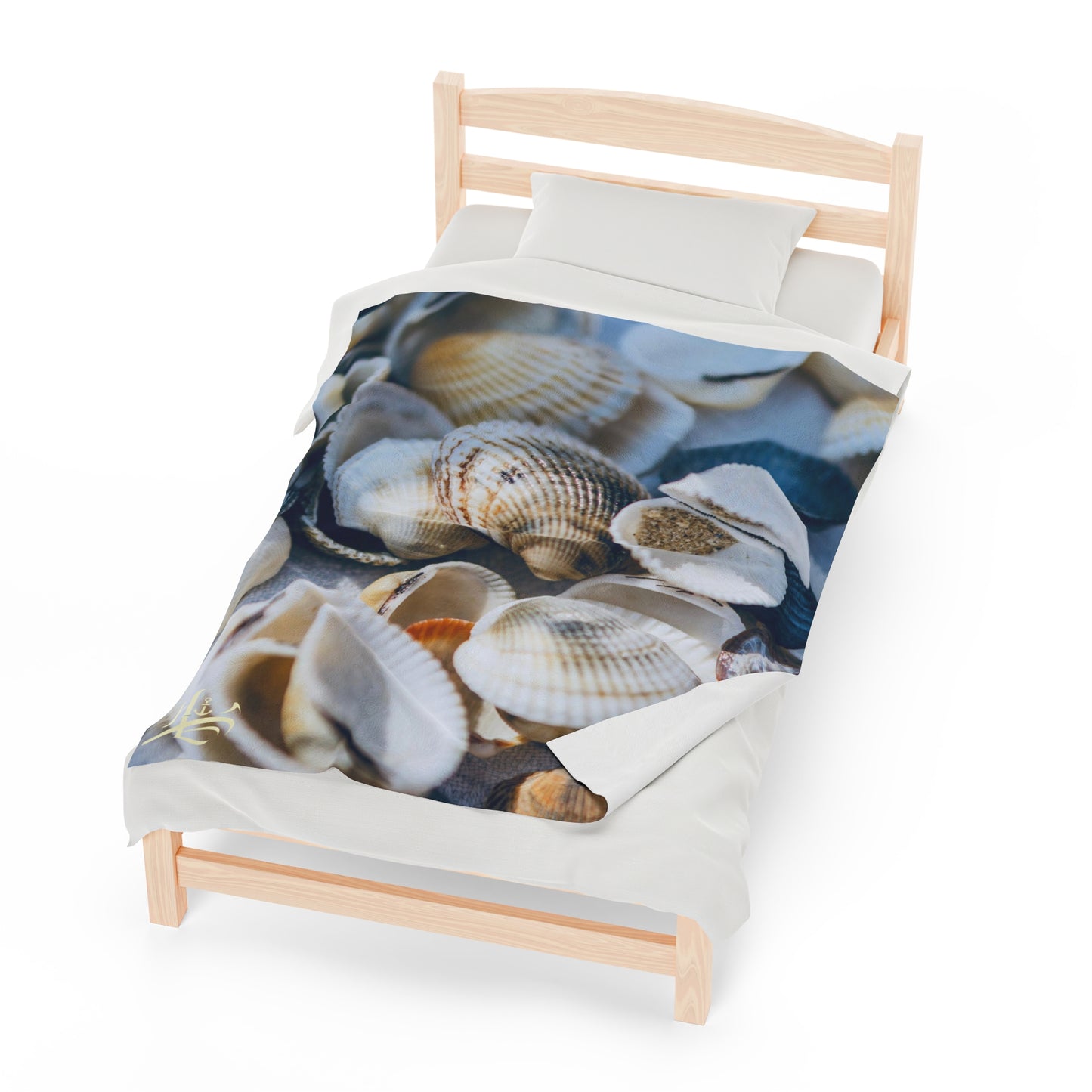 Velveteen Plush Blanket - Shells