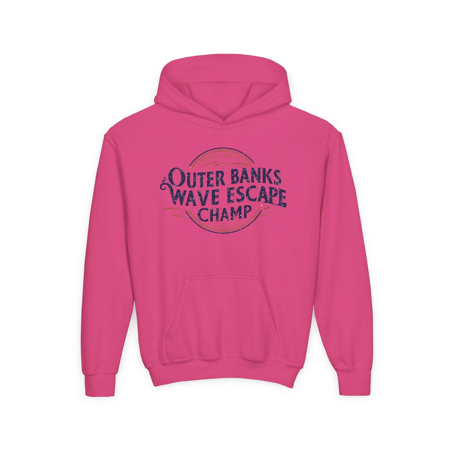 Youth Heavy Blend Hooded Sweatshirt - Wave Escape Champ