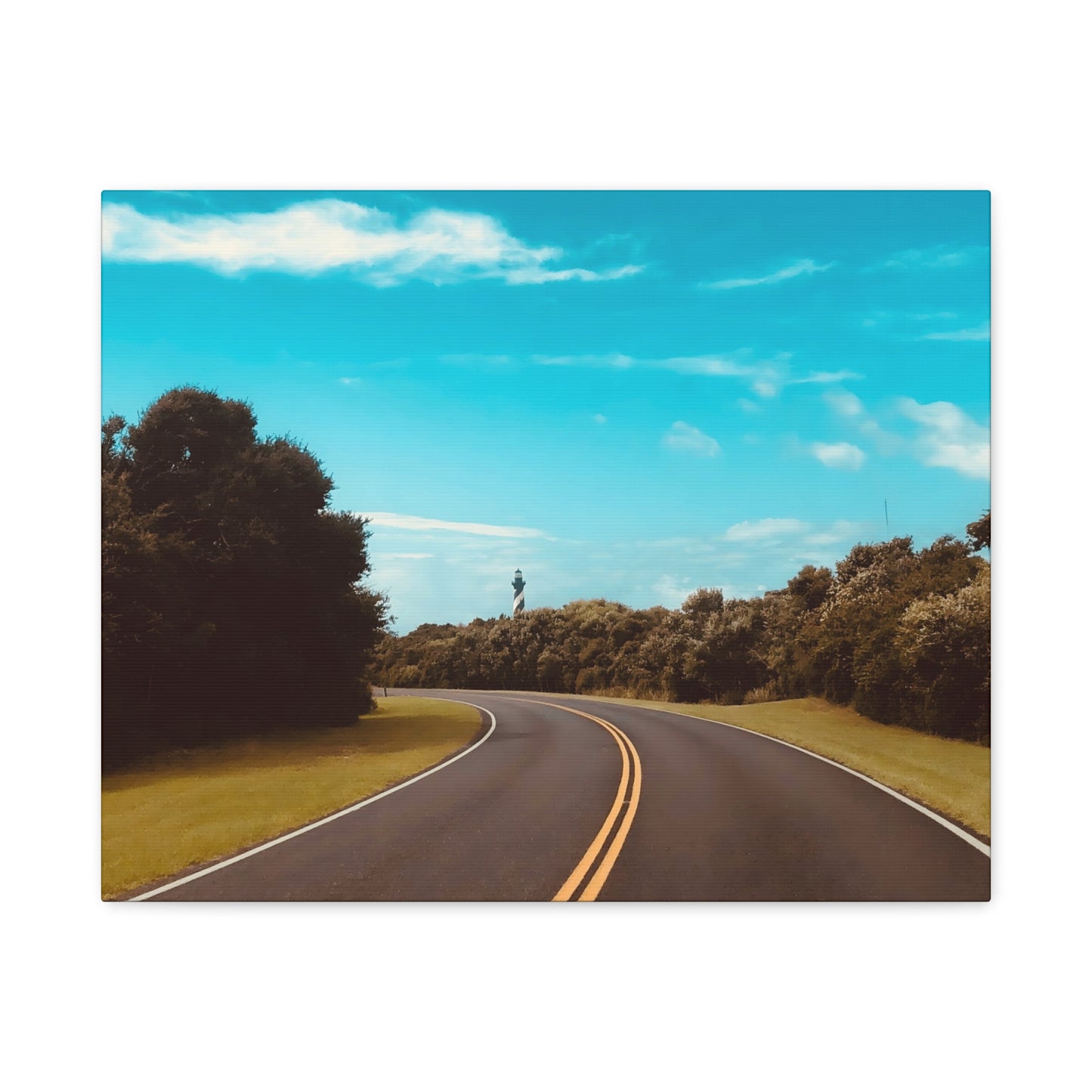 Lighthouse Drive Matte Canvas