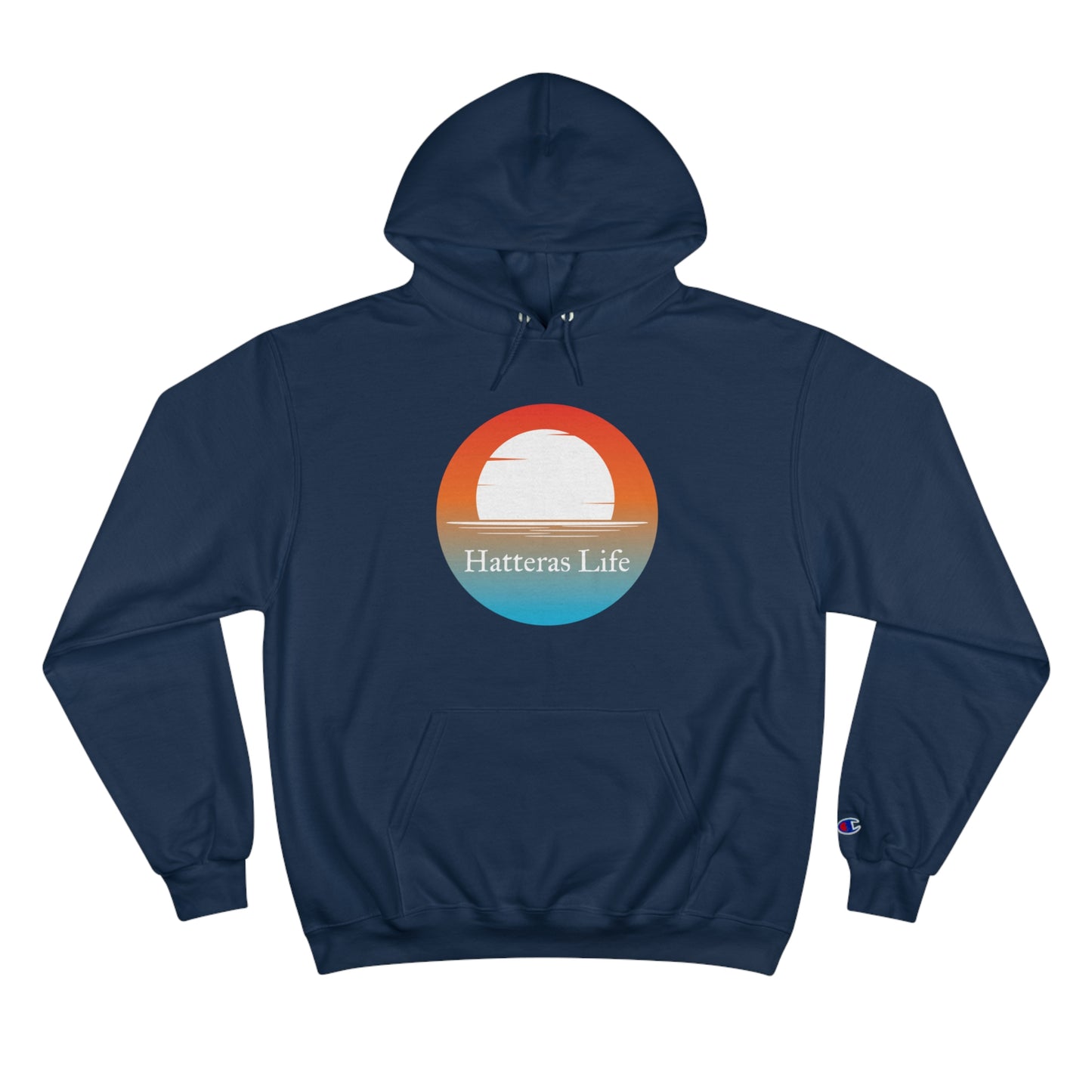 Champion Hoodie - Hatteras Life Red Sky