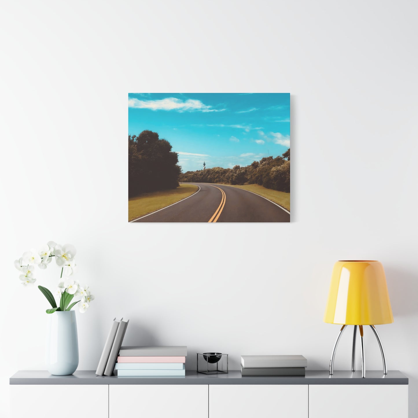 Lighthouse Drive Matte Canvas