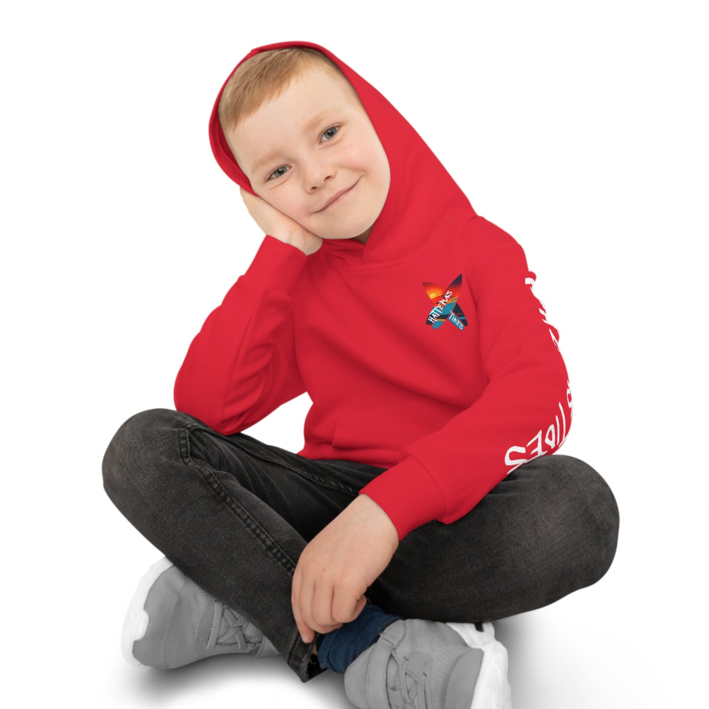 Tides Children's Hoodie (Red)