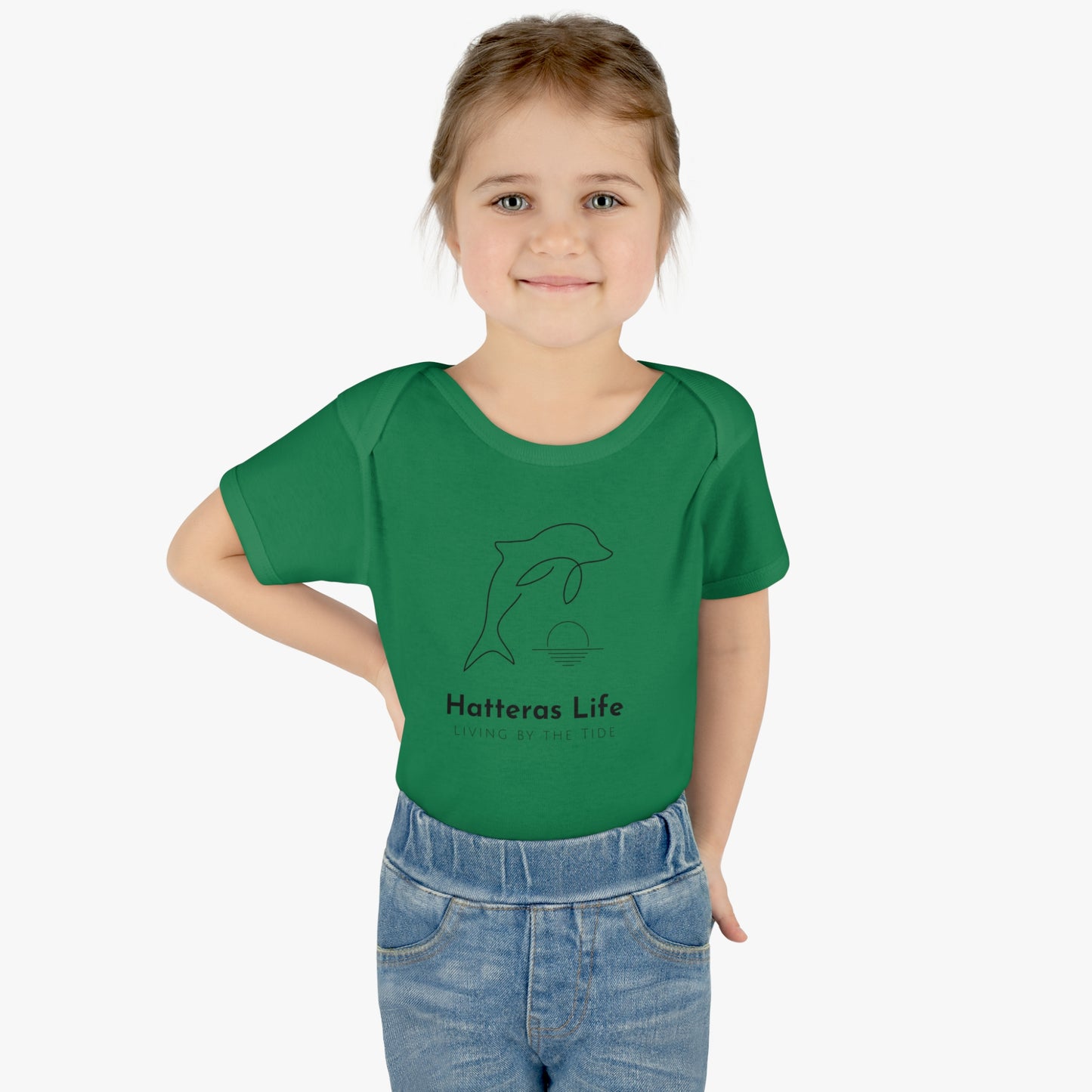 Infant Baby Rib Bodysuit - Living by the Tide