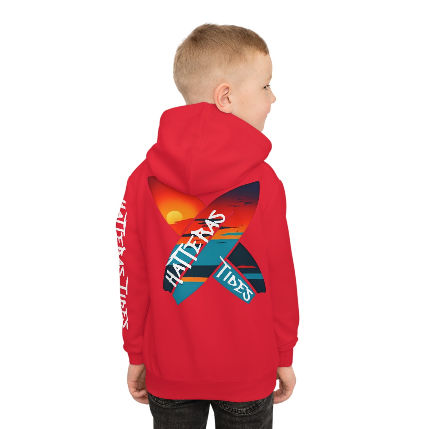 Tides Children's Hoodie (Red)