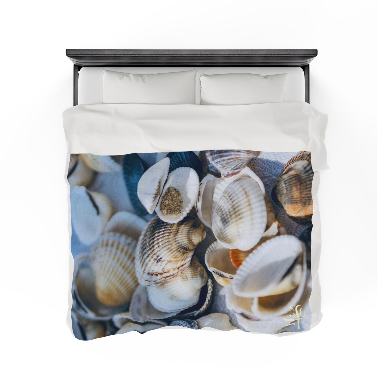 Velveteen Plush Blanket - Shells