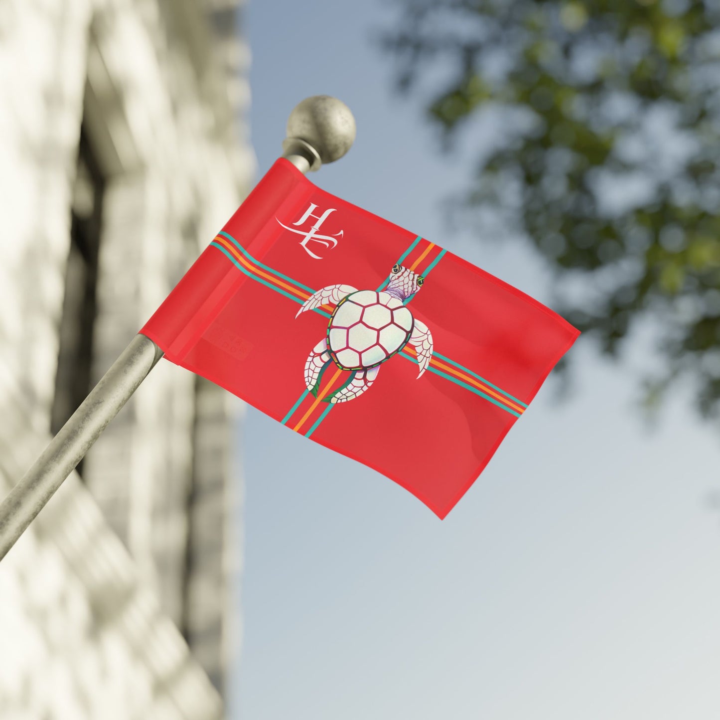 One-Sided Sea Turtle Flag