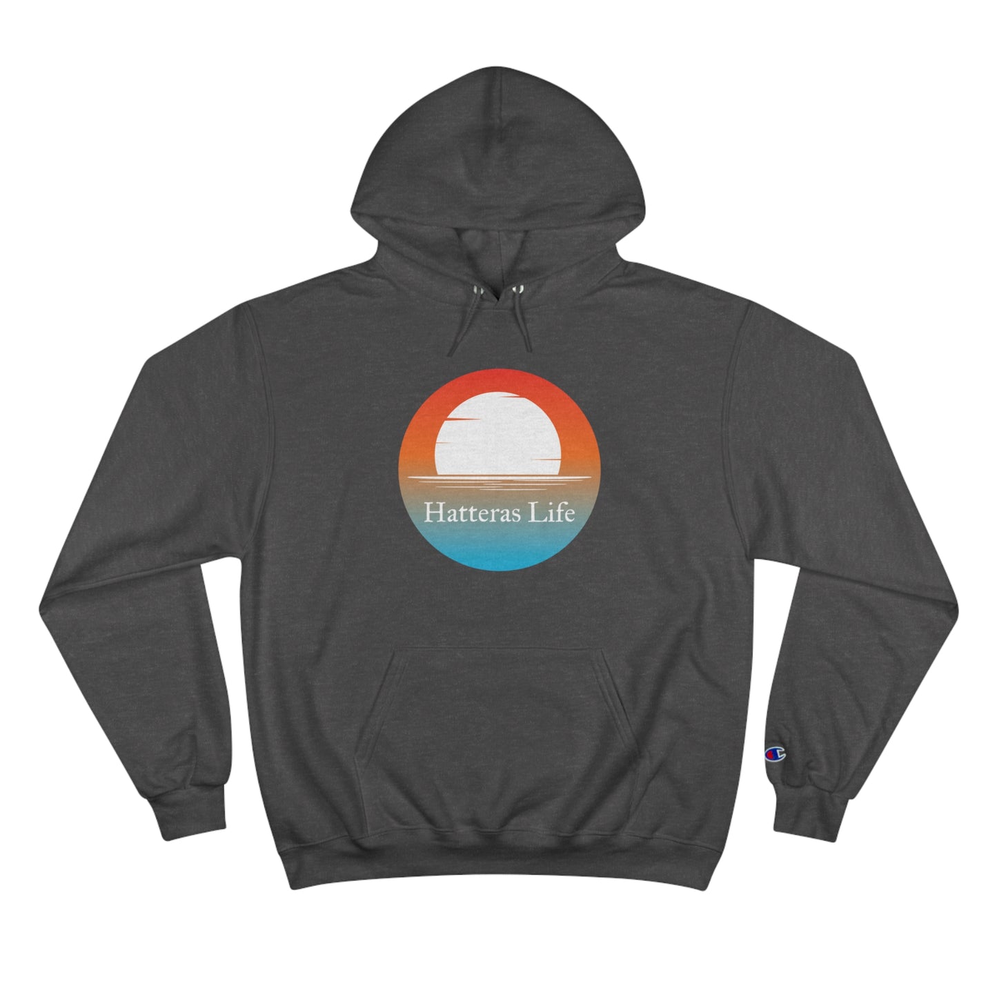 Champion Hoodie - Hatteras Life Red Sky