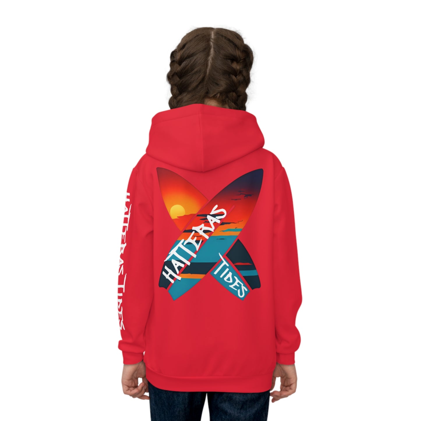 Tides Children's Hoodie (Red)