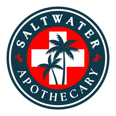 Saltwater Apothecary Badge Circle Sticker
