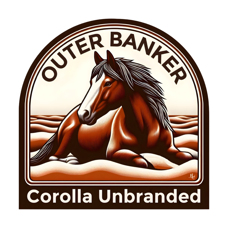 Corolla Unbranded Vinyl Sticker "Outer Banker"