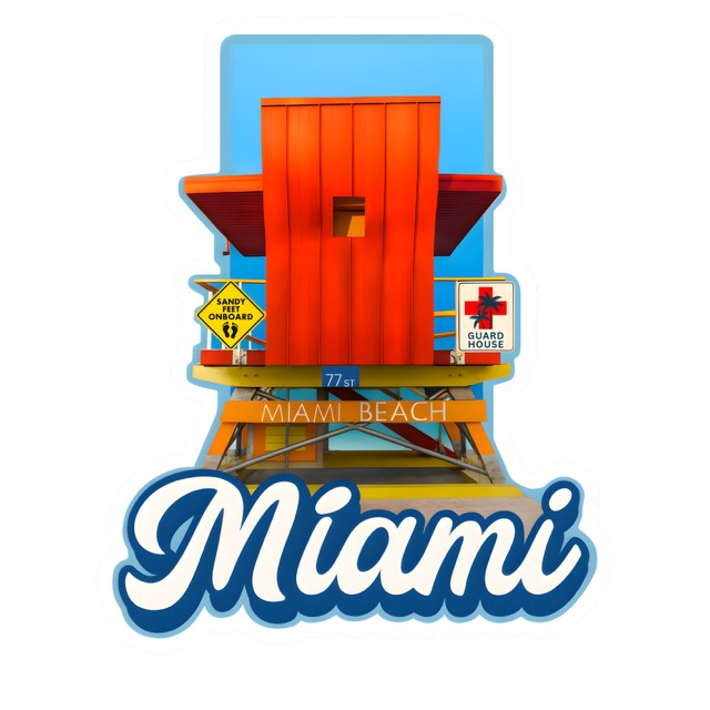 Guard House, Vinyl Square Sticker