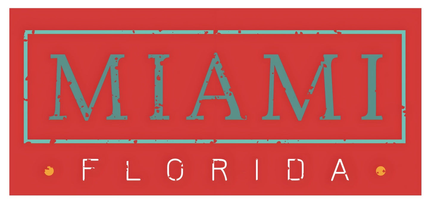 Miami Plate Sticker