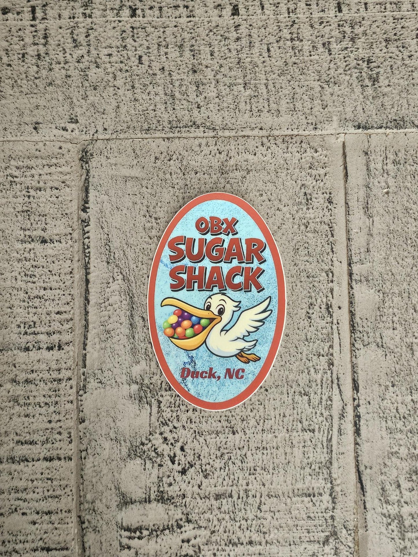 OBX Sugar Shack Oval Vinyl Sticker