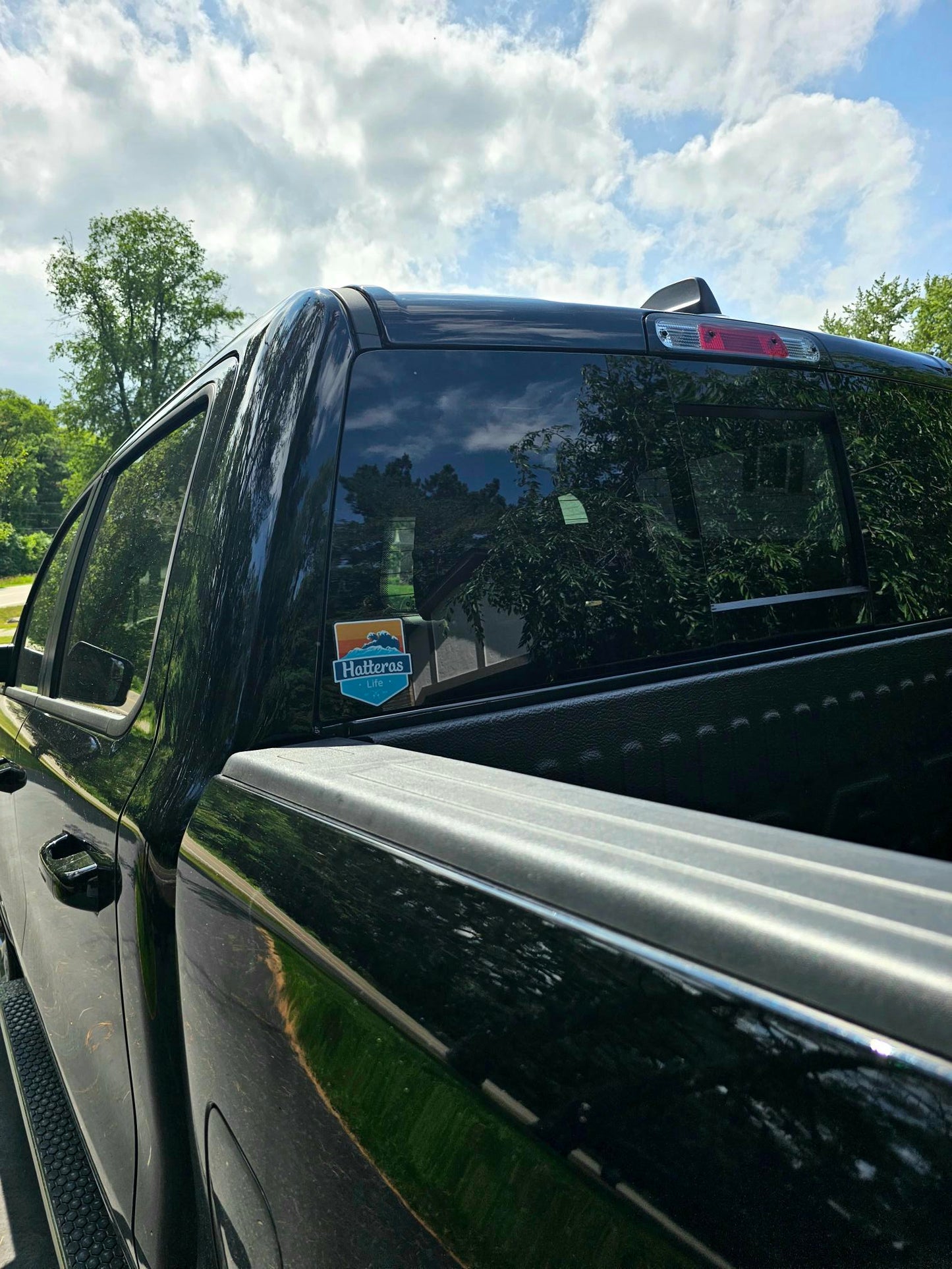 Hatteras Life Clear Vinyl Badge Sticker