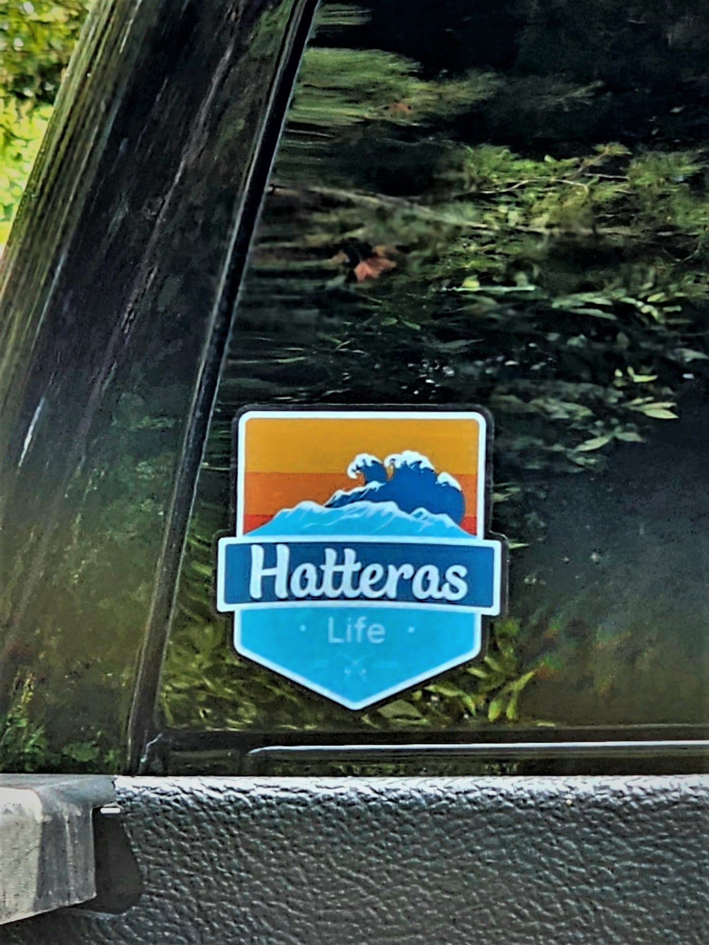 Hatteras Life Clear Vinyl Badge Sticker