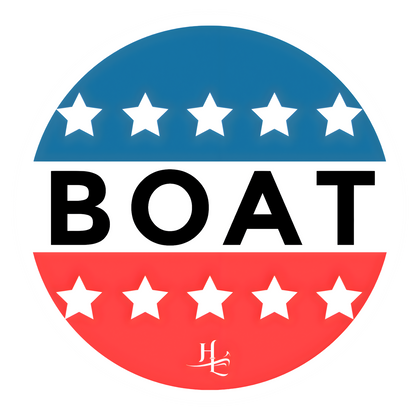 Just Vote "BOAT" vinyl sticker