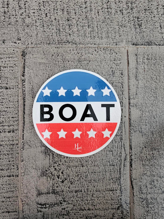 Just Vote "BOAT" vinyl sticker