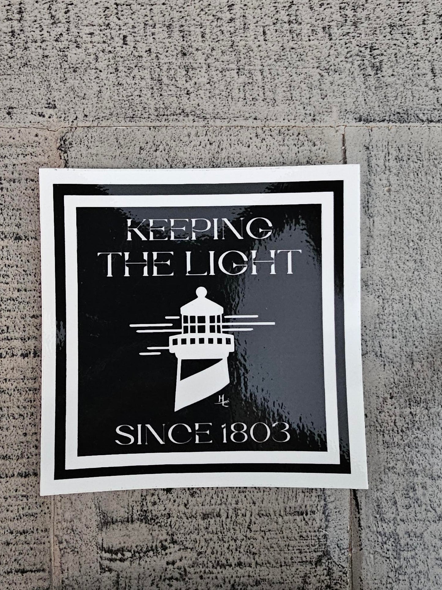 "Keeping the Light" Square Sticker