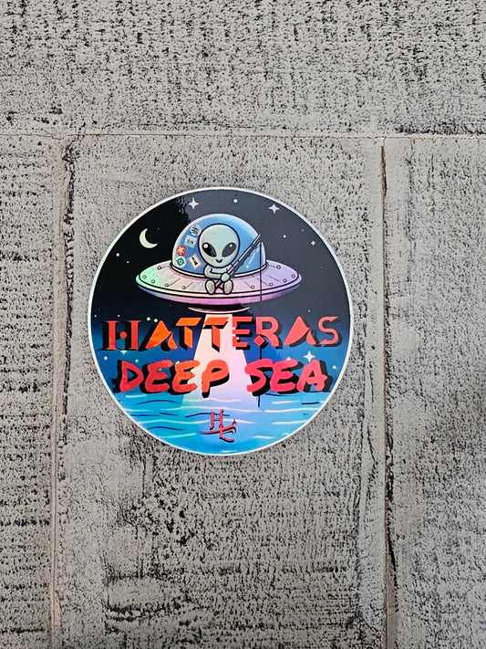 Hatteras "Deep Sea" Holographic Sticker