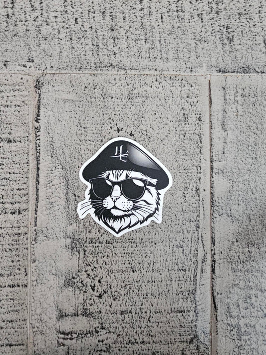 Captain Cat Vinyl Sticker