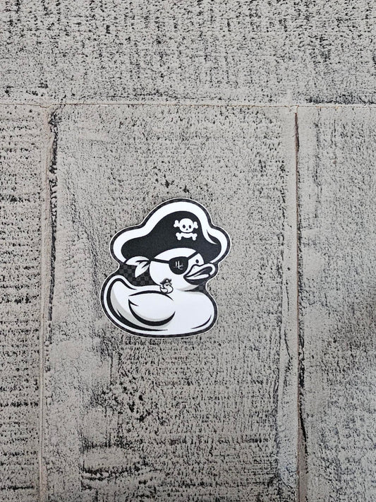 Duck Pirate Vinyl Sticker