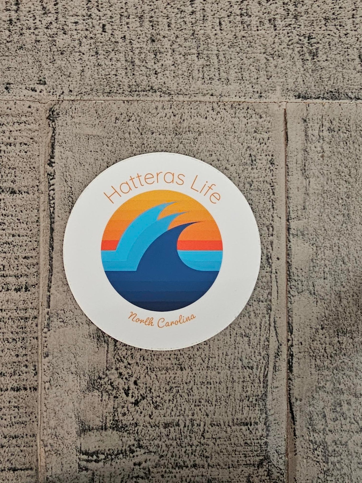 Hatteras Life Waves Sticker Color