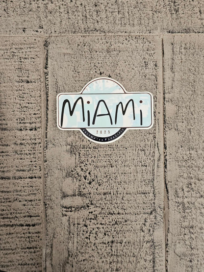 Miami Blue Sticker