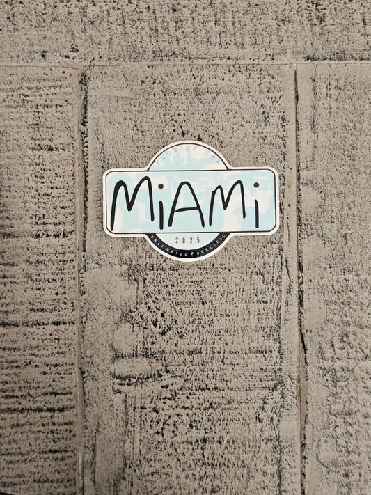 Miami Blue Sticker