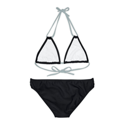 Black Sand Strap-Kini Set