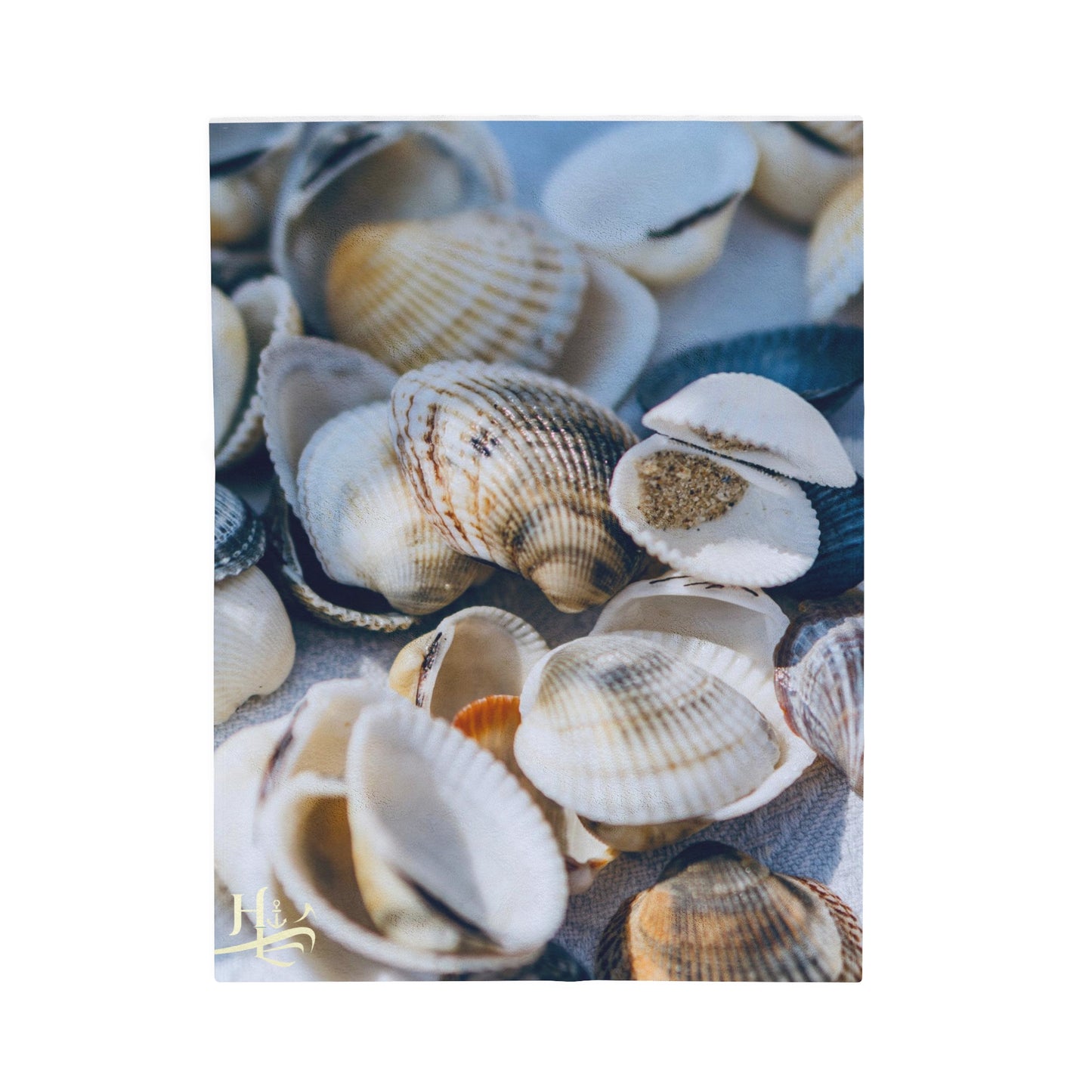 Velveteen Plush Blanket - Shells